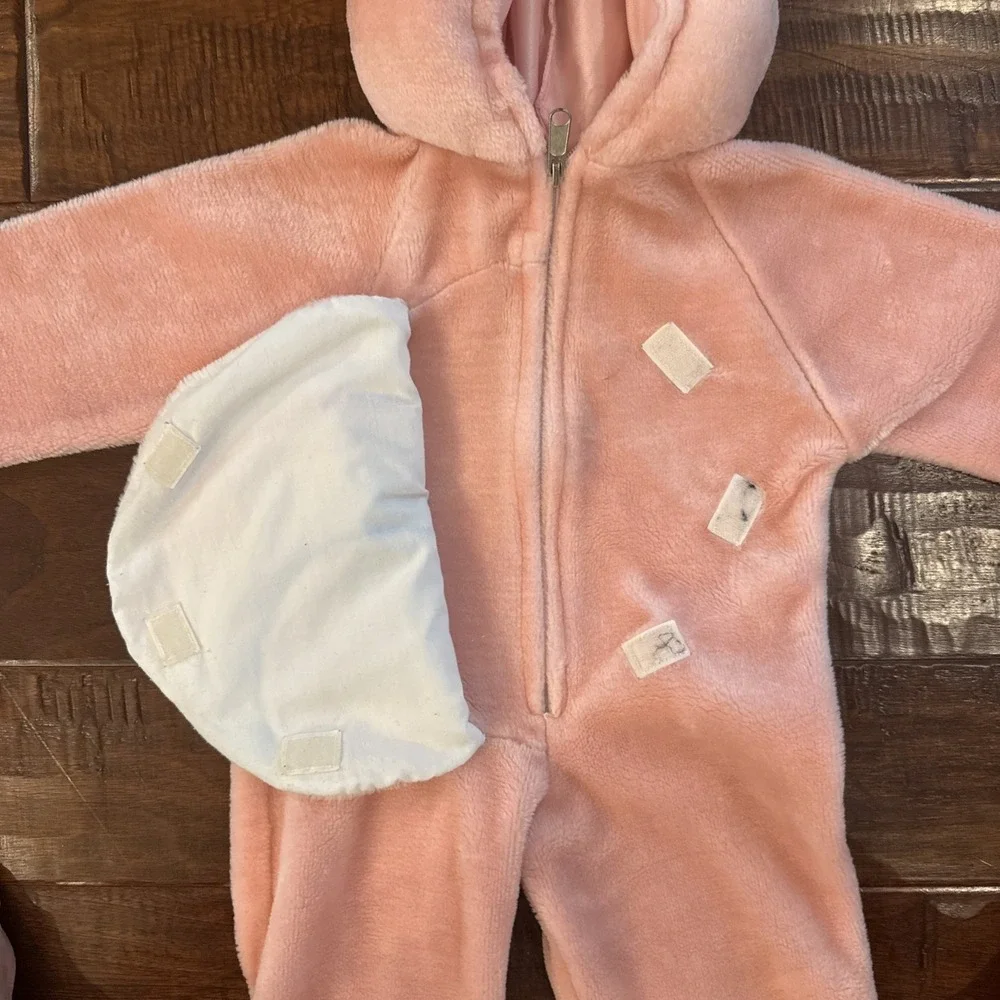 VTG Care Bears Pink Rainbow Cheer Bear Plush Dress Up Costume Small 1-2 Years